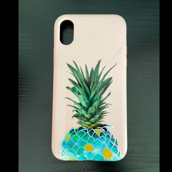 iPhone X Pink Pineapple Case - like new - Picture 1 of 1
